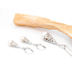 Silver Celtic Tree of Life Earrings with Pearl