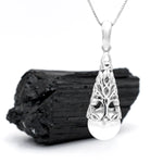 Silver Celtic Tree of Life Pendant with Pearl