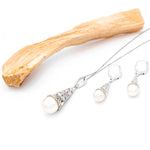 Silver Celtic Tree of Life Pendant with Pearl