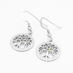 Silver Celtic Tree of Life Pendant and Earrings Gift Set
