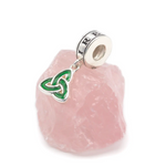 Silver Trinity Knot Enamel Bead