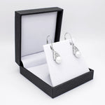 Silver Trinity Knot Pearl Pendant And Earrings Gift Set