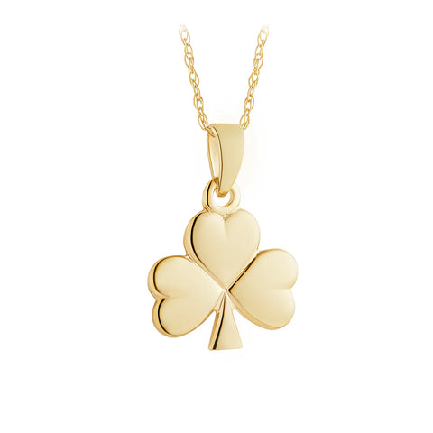 Gold Shamrock Necklace