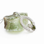 Sterling Silver Claddagh Birthstone Necklace