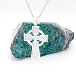 Ladies Sterling Silver Celtic Cross Pendant