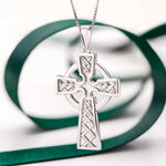 Ladies Sterling Silver Celtic Cross Pendant