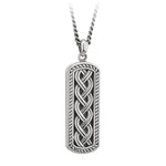 Gents Oxidized Sterling Silver Celtic Pendant