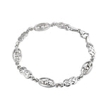 Sterling Silver Claddagh Celtic Knot Bracelet