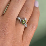Silver Claddagh Birthstone Ring