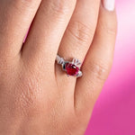 Silver Claddagh Birthstone Ring