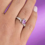 Silver Claddagh Birthstone Ring