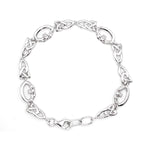 Sterling Silver Claddagh Trinity Knot Bracelet