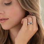 Connemara Marble Claddagh Ring With Celtic Weave Band