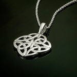 Sterling Silver Celtic Trinity Knot Square Pendant