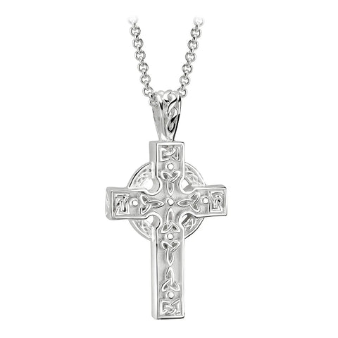 Sterling Silver Heavy Celtic Cross Pendant