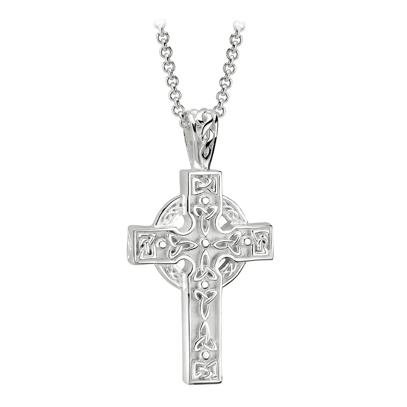 Sterling Silver Heavy Celtic Cross Pendant