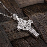 Sterling Silver Heavy Celtic Cross Pendant