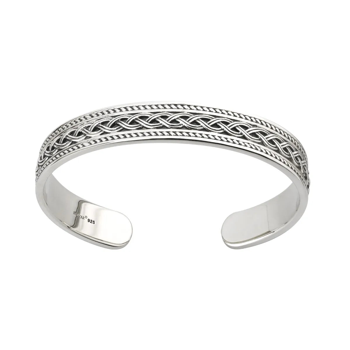 Gents Sterling Silver Celtic Knot Bangle