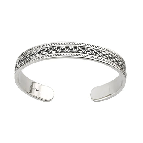 Gents Sterling Silver Celtic Knot Bangle