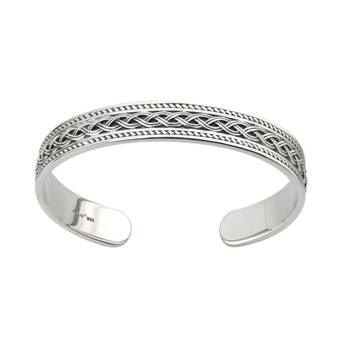 Gents Sterling Silver Celtic Knot Bangle