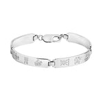 Sterling Silver History of Ireland Bracelet with Four Links