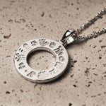 Sterling Silver History of Ireland Doughnut-Shaped Pendant
