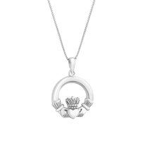 Sterling Silver Claddagh Necklace