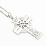 Sterling Silver Large Celtic Cross Four Apostles Pendant