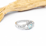 Birthstone Claddagh Ring - Love, Loyalty, Friendship