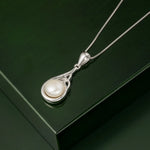 Sterling Silver Trinity Knot Pendant With Freshwater Pearl