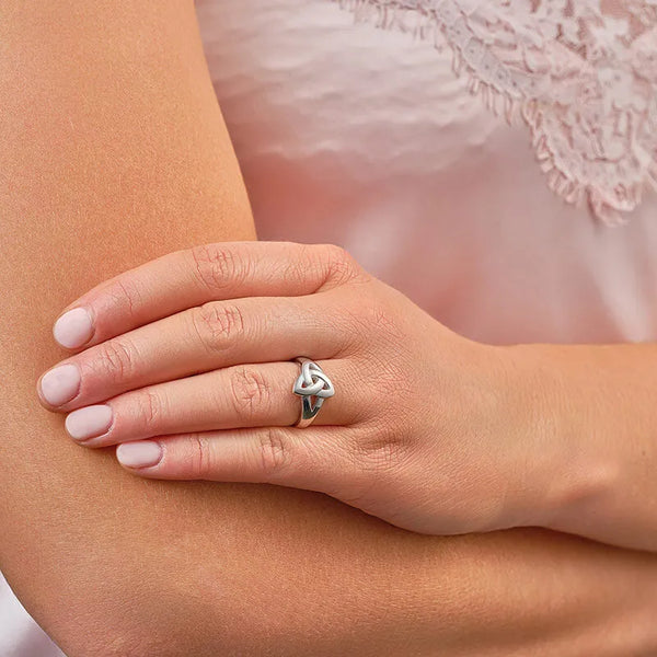 Silver Celtic Trinity Knot Ring