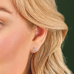 Sterling Silver Trinity Knot Stud Earrings