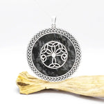 Connemara Marble Large Celtic Tree of Life Pendant