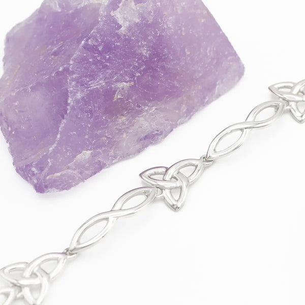 Sterling Silver Trinity Knot Bracelet