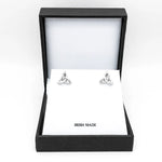Sterling Silver Trinity Knot Stud Earrings