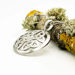 Sterling Silver Trinity Knot Circle Pendant