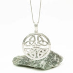 Sterling Silver Trinity Knot Circle Pendant