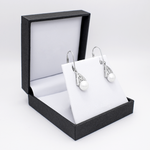 Sterling Silver Trinity Knot Pearl Drop Earrings