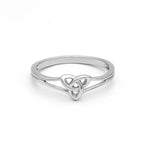 Ladies Sterling Silver Trinity Knot Ring