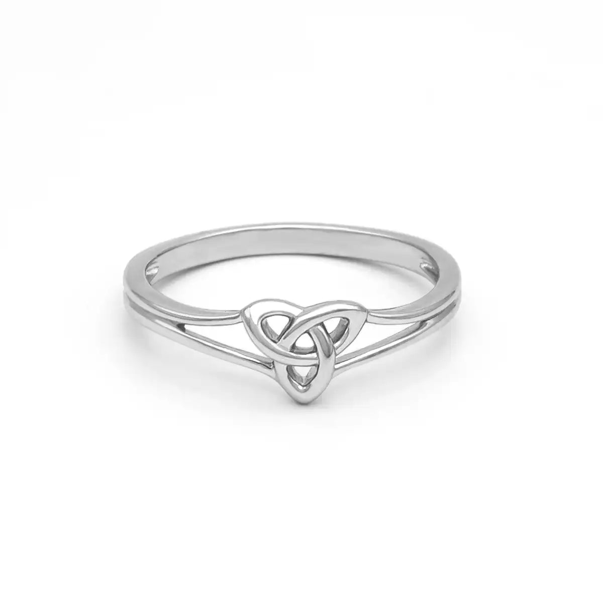 Ladies Sterling Silver Trinity Knot Ring – view 3