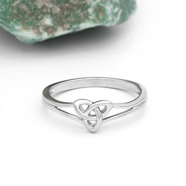 Ladies Sterling Silver Trinity Knot Ring