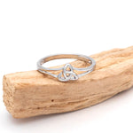 Ladies Sterling Silver Trinity Knot Ring