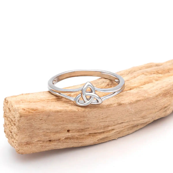 Ladies Sterling Silver Trinity Knot Ring