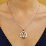 Birthstone Family Claddagh Pendant
