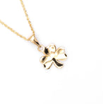 Gold Shamrock Necklace
