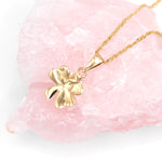 Gold Shamrock Necklace