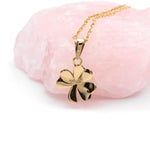 Gold Shamrock Necklace