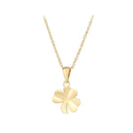 Gold Shamrock Necklace