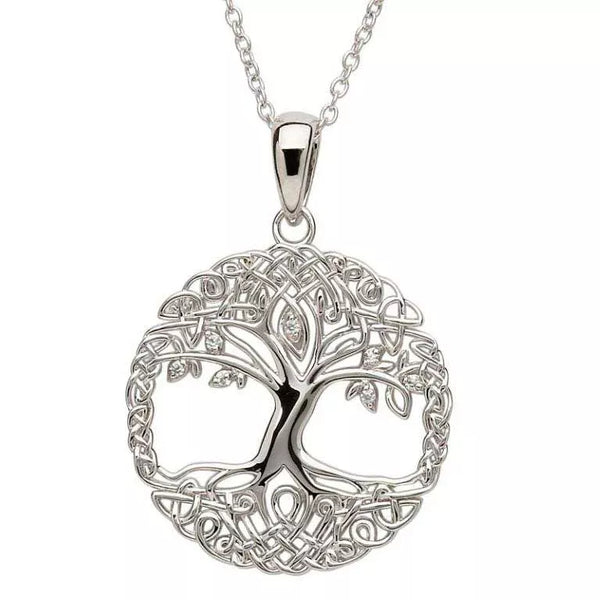 Silver Celtic Tree of Life Necklace