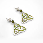 Connemara Marble Sterling Silver Trinity Knot Earrings